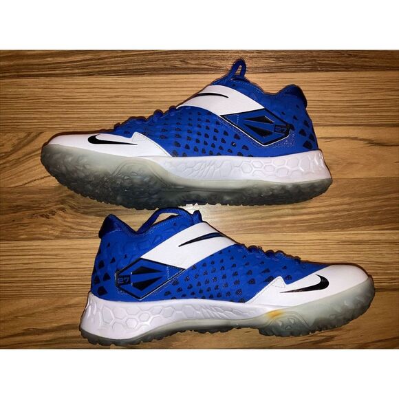 Nike Men's Force Zoom Trout 6 Turf Shoes Baseball Royal Blue White Size 8 - Picture 3 of 6